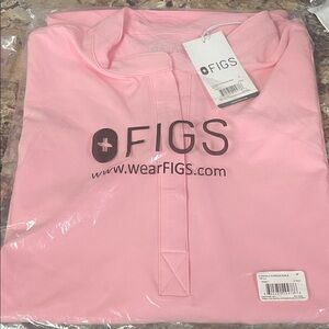 Figs Blush Pink Scrub Top